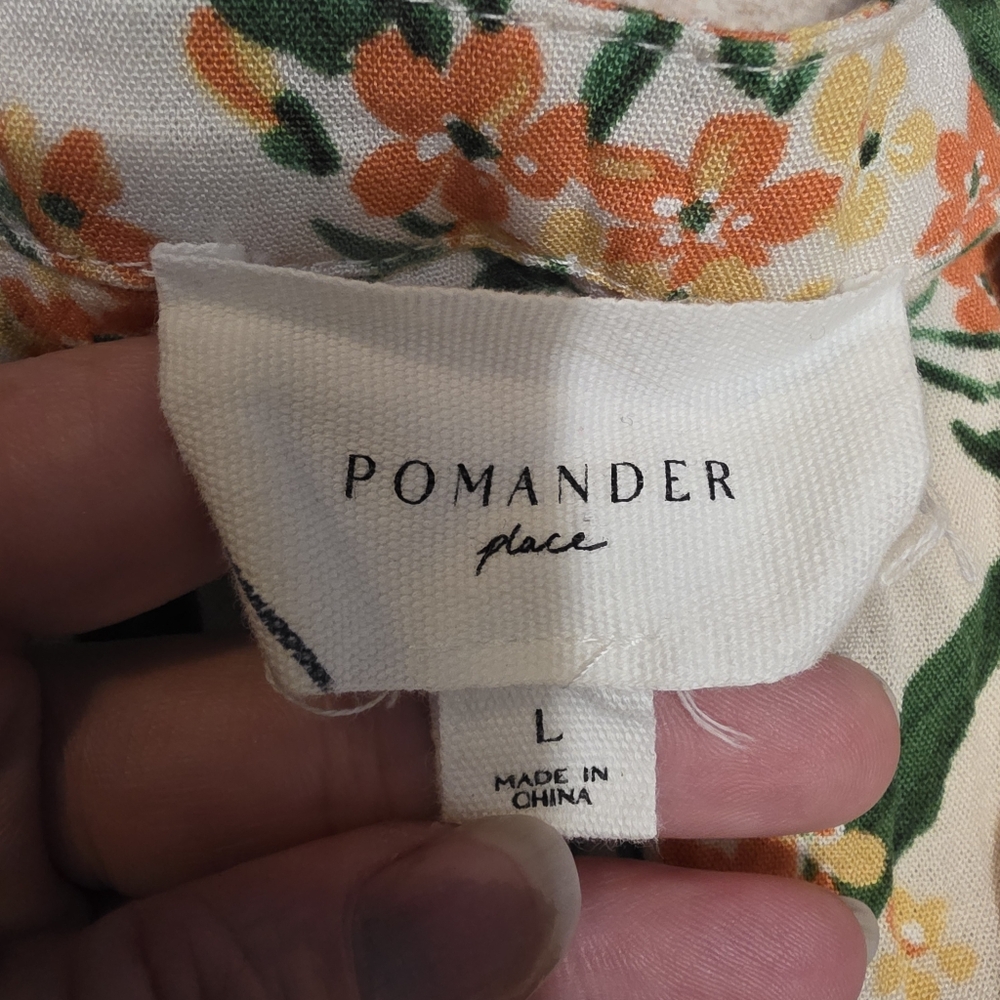 Pomander Place Bermuda Blossom Kenzo Mini Dress- L - Picture 2 of 13